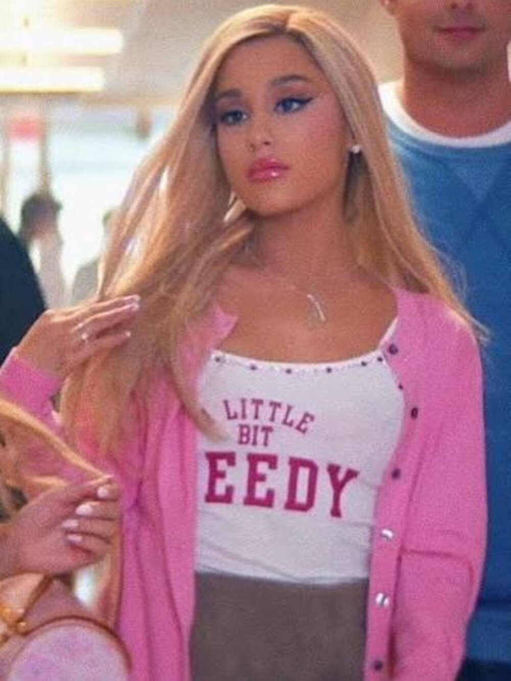 A Little Bit Needy White Tank Top, Ariana Grande as Regina George